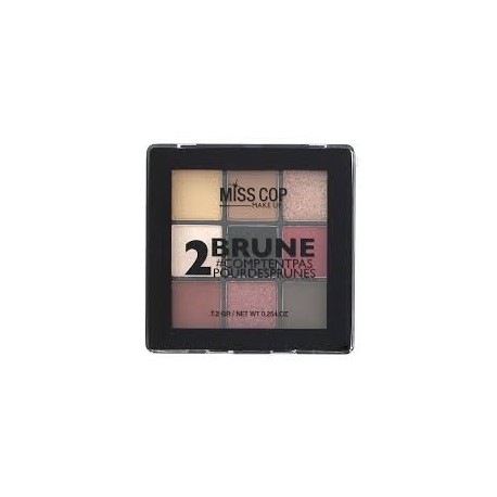MISS COP - PALETTE DE 9 FARDS A PAUPIERES N° 2 BRUNE