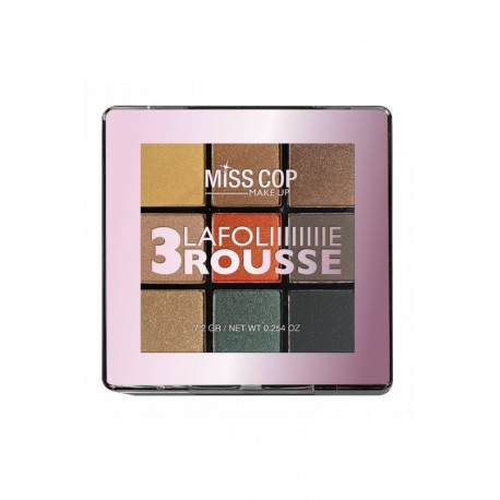 MISS COP - PALETTE DE 9 FARDS A PAUPIERES N°4 GRIS