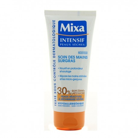Crème mains surgras MIXA : le tube de 100 ml