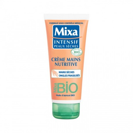 Crème mains nutritive BIO MIXA : le tube de 100 ml