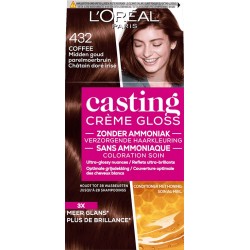 Coloration CASTING CREME GLOSS- Sans ammoniaque –  432 MARRON SUPRÊME
