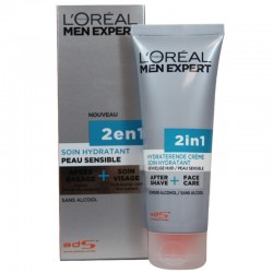 L'Oreal - Men Expert Face Creme 2 EN 1 Après rasage + soin visage  - 75 ml