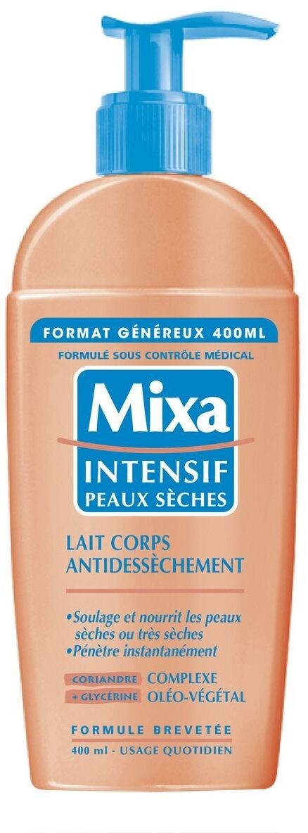 2X Mixa Intensif Peaux Sèches Lait Corps Nutritif Protecteur Bio 2