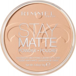 RIMMEL - Poudre compacte - Stay Matte - Anti-brillance - Fini mat et naturel -001  TRANSPARENT