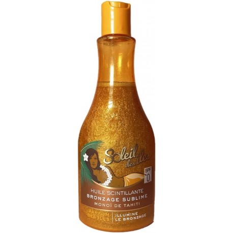 Huile Scintillante - Bronzage Sublime - Soleil Des Iles - Protection Solaire - 150 Ml