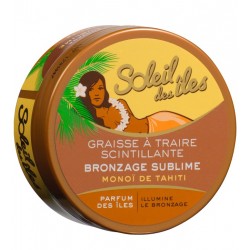 Graisse à Traire Scintillante - Monoï De Tahiti - Soleil Des Iles - Protection Solaire - 150 Ml
