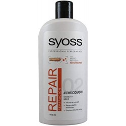 Syoss Réparation Après-shampoing 02 (Espagnol Étiquetage) 500ml - pour Sec ou Cheveux Endommagés