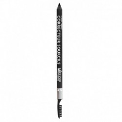 Crayon Correcteur Sourcils + Brosse Miss Cop N°01 Noir