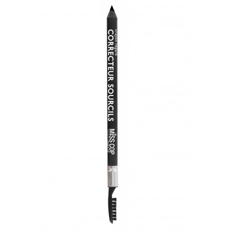 Crayon Correcteur Sourcils + Brosse Miss Cop N°01 Noir