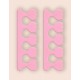 SIBEL - 2pcs Séparateurs d'Ongles Inodores pour Orteils et Doigts - Outils de Manucure en Éponge pour des Pédicures Parfaites