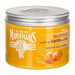 Le Petit Marseillais Masque Nutrition au lait de karité et au miel - Lot de 2 pots de 300 ml