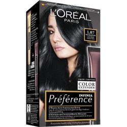 L'ORÉAL- Coloration INFINIA PRÉFÉRENCE N°1.07 Noir Intense