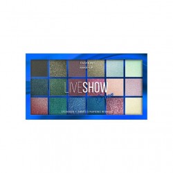Fashion Make-Up -PALETTE  18 OMBRES À PAUPIÈRES 'LIVESHOW' - Océan