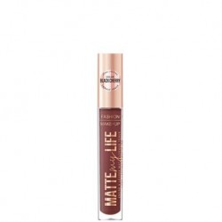Fashion Make-up - Brillant à lèvres Matte my Life 12 Black cherry - 4 ml