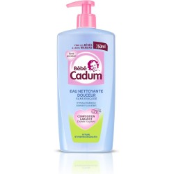 Bébé Cadum Eau Nettoyante Douceur à l'Huile d'Amandes Douces Bio 750 ml