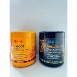 Duo de Masques KÉRATINE ET BEURRE DE KARITÉ / PRECIOUS OIL COCO