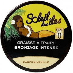 SOLEIL DES ILES - Graisse à traire Bronzage intense SPF 0  Vanille - 150 ml