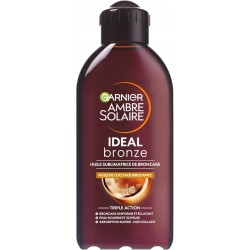 GARNIER Ambre Solaire - Huile Bronzante Intense -  Prolonge Le Bronzage Parfum Coco - Tous Types de Peaux - 200 ml