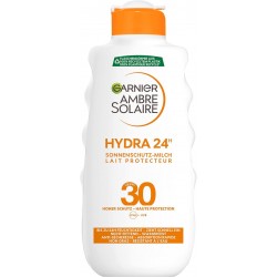 Garnier Ambre Solaire Sun Protection Milk SPF 30 Crème Solaire Hydratante au Beurre de Karité (1 x 200 ml)
