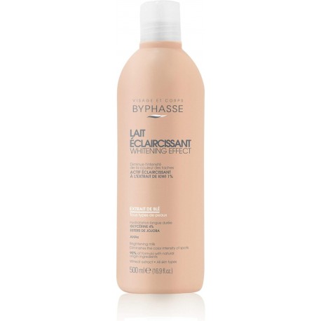 Byphasse Lait Unificateur de Teint aux Propriétés Éclaircissantes, Extrait de Blé, Crème, 500 ml