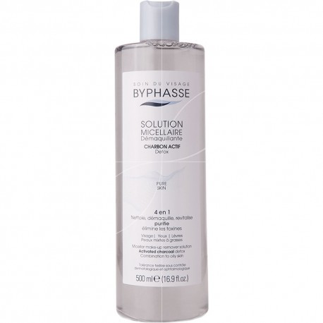 Byphasse - Solution micellaire démaquillante au charbon actif - 500 ml