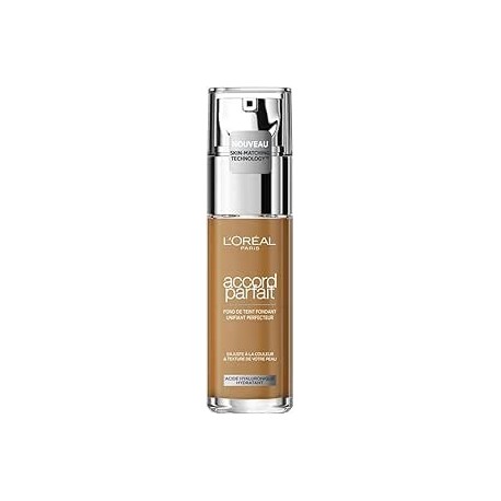 L'Oréal Paris -  Fond de teint  Accord Parfait - Teinte : CAPPUCCINO DORÉ (8.D)- 30 ml