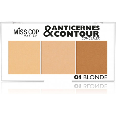 MISS COP  Palette Anticernes & Contour - BLOND - 11.25 Gr