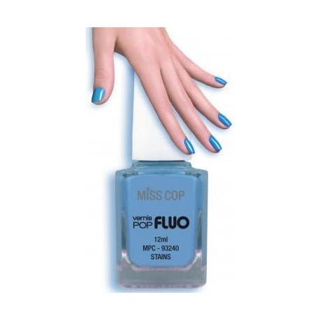MISS COP - Vernis à ongles POP FLUO BLEU  - 12 ml