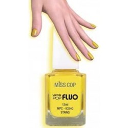 MISS COP - Vernis à ongles POP FLUO JAUNE  - 12 ml
