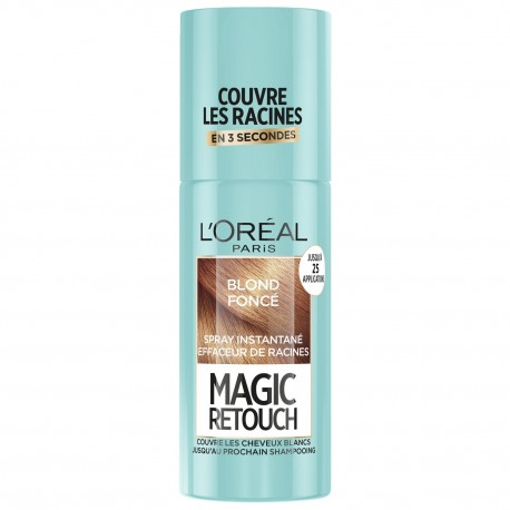 L'Oréal Paris - Spray Instantané Correcteur de Racines & Cheveux Blancs - Magic Retouch - Blond Foncé - 75 ml