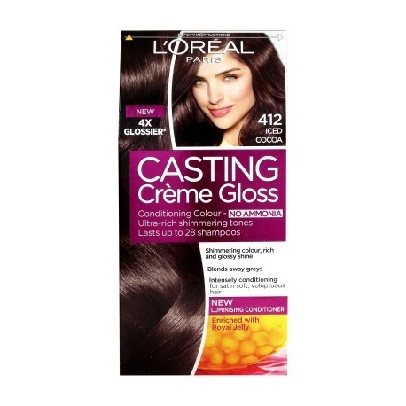 Coloration CASTING CREME GLOSS- Sans ammoniaque – Expresso Glacé – N°412
