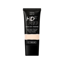 FASHION MAKE UP  Fond de teint  'HDX PRO' N° 01 Porcelaine - 30 ml