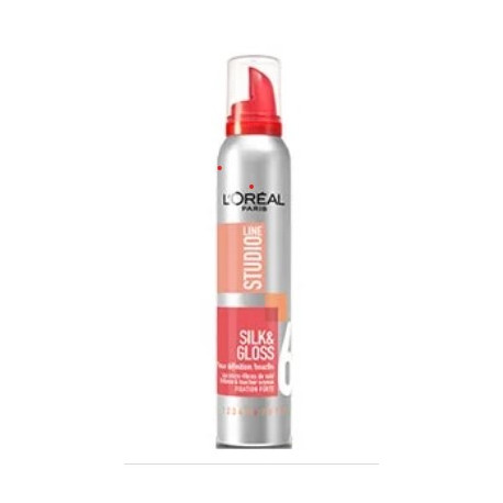 Lot de 2 - L'Oréal Studio Line Silk & Gloss Mousse Boucles 2 x 200 ml